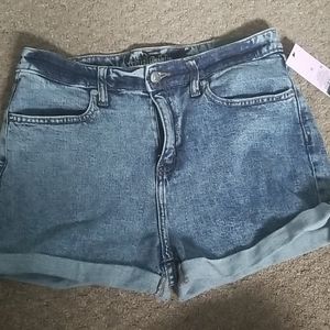 High Rise Jean Shorts